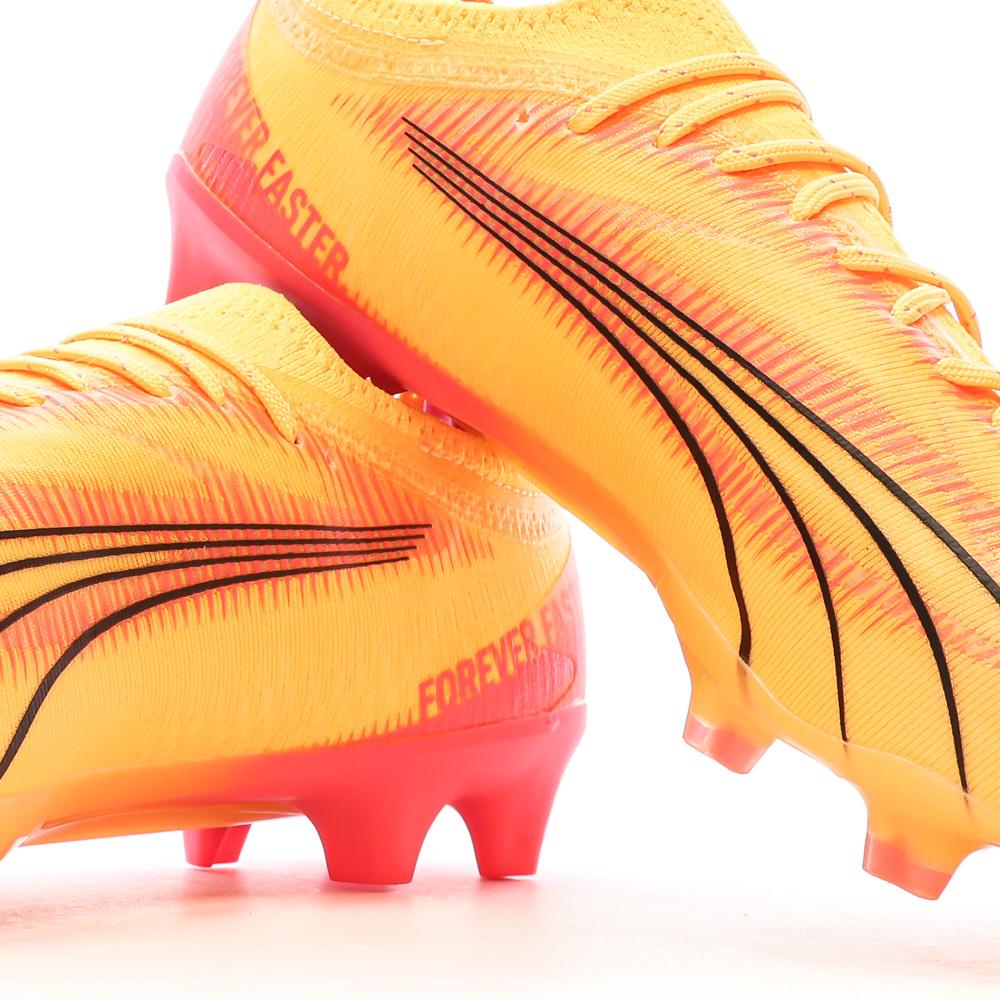 Chaussures de Football Orange Homme Puma Ultra Ultimate 107744 vue 7