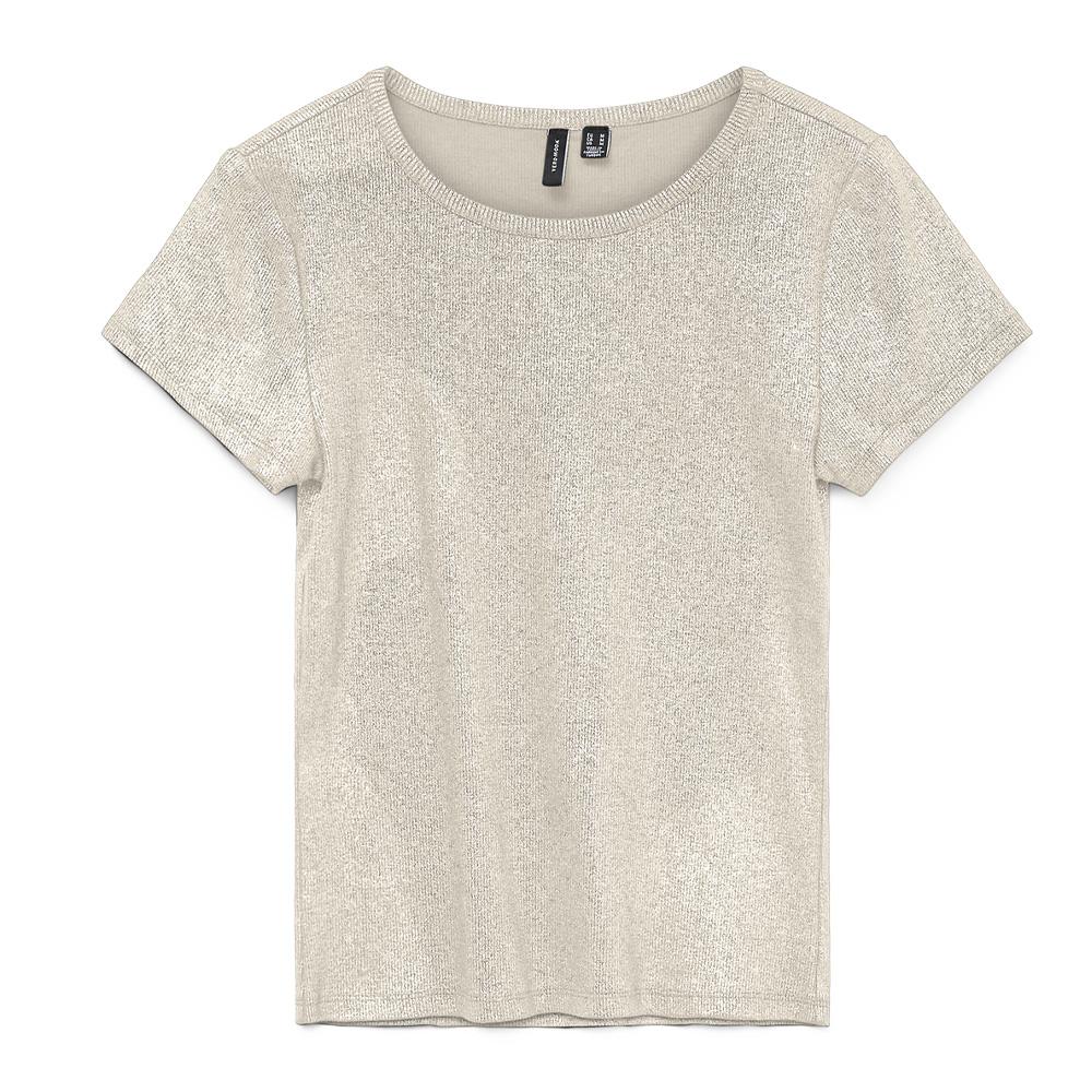T-shirt Beige Femme Vero Moda Sine pas cher