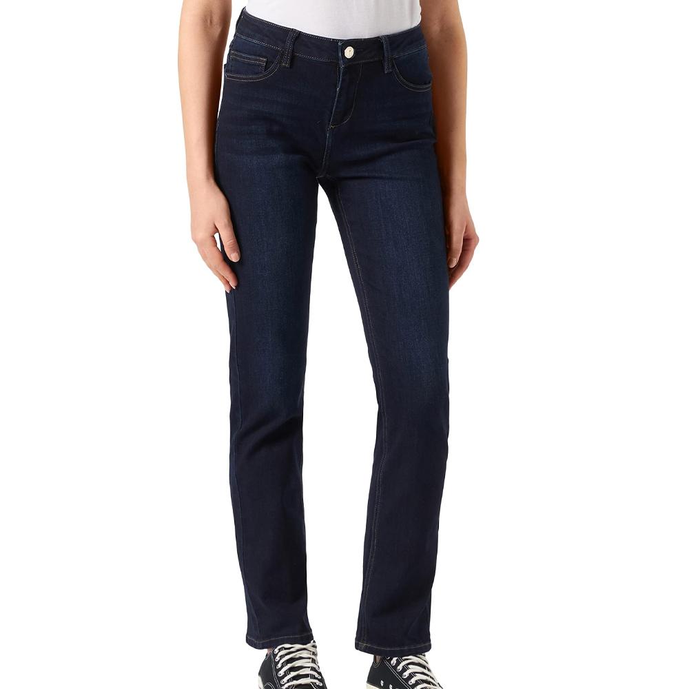 Jean Droit Bleu Foncé Femme Morgan 221 pas cher
