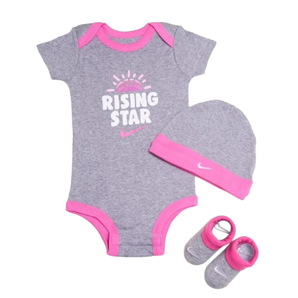 Ensemble Gris/Rose Fille Nike Rising pas cher