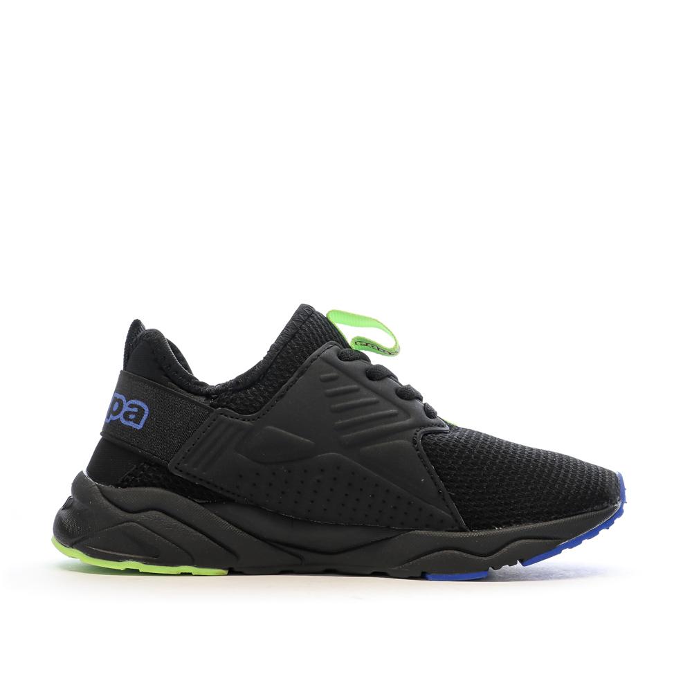 Baskets Noires/Bleu/Vert Garçon Kappa San Puerto vue 2