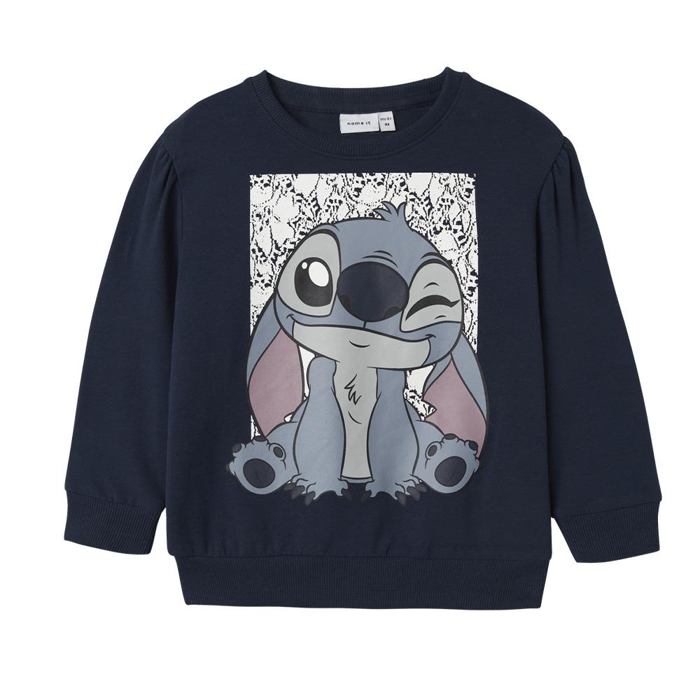 Sweat Marine Fille Name it Stitch pas cher
