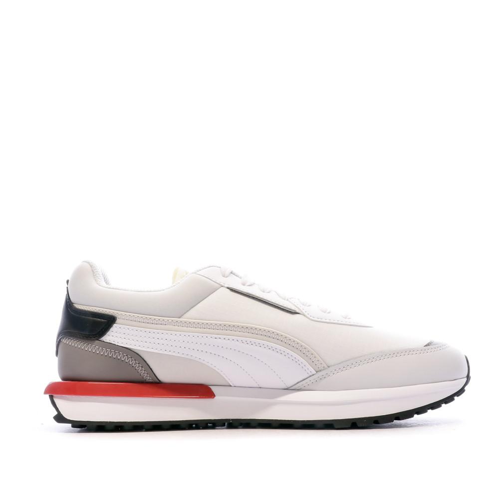 Baskets blanche Homme Puma City Rider Ripstop vue 2