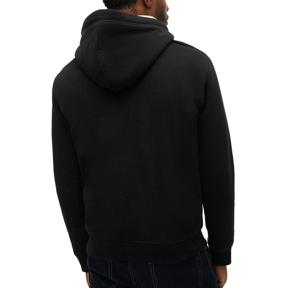 Sweat Noir Homme Superdry Essential Logo2A vue 2