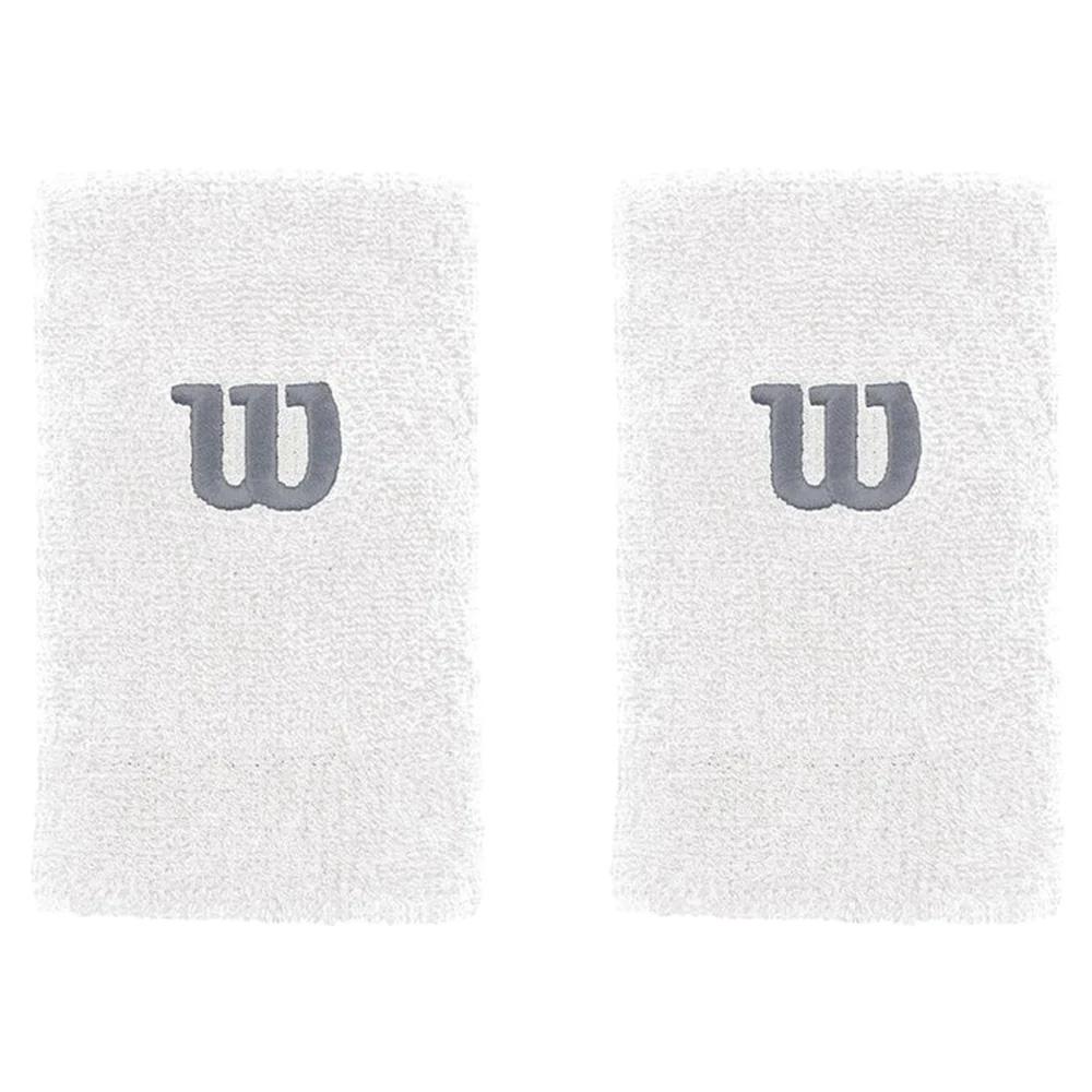 Poignets éponges Blanc Homme Wilson Extra Wide pas cher