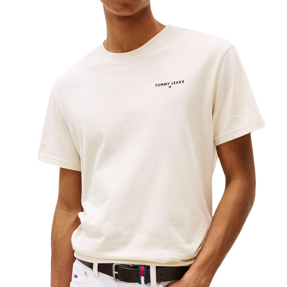 T-shirt Beige Homme Tommy Hilfiger Tjm Slim Linear pas cher
