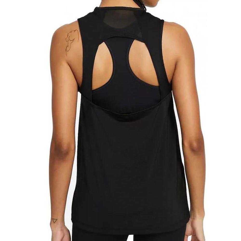 Débardeur Noir Femme Nike Pro Tank Essential Open BCK GX vue 2