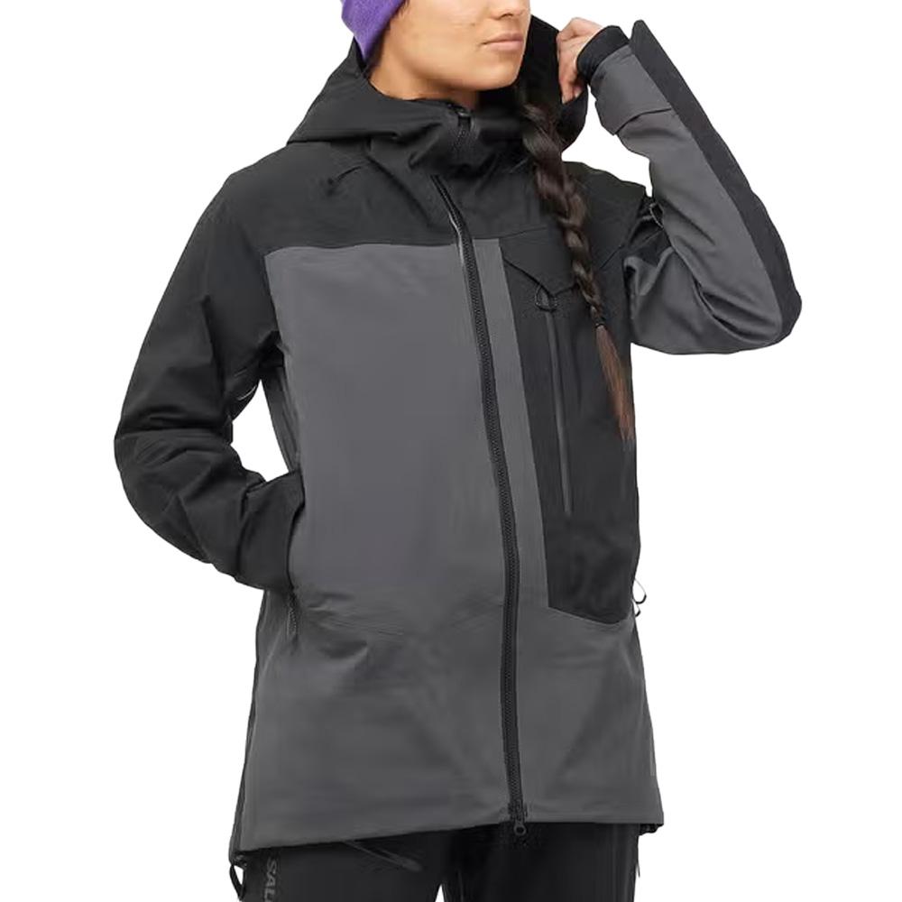 Schwarzer Damen-Skimantel Salomon Patrol Goretex günstig