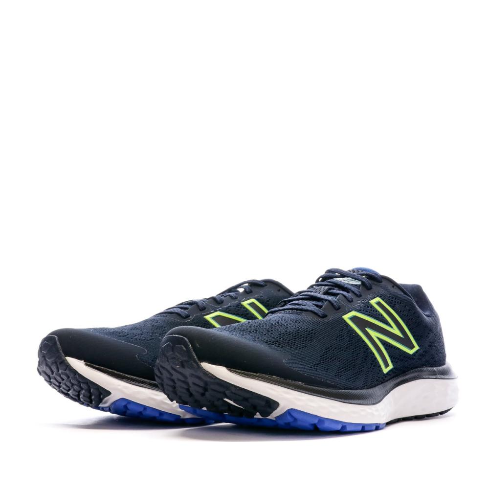 Chaussures de Running Marine/Vert Homme New Balance 680 vue 6