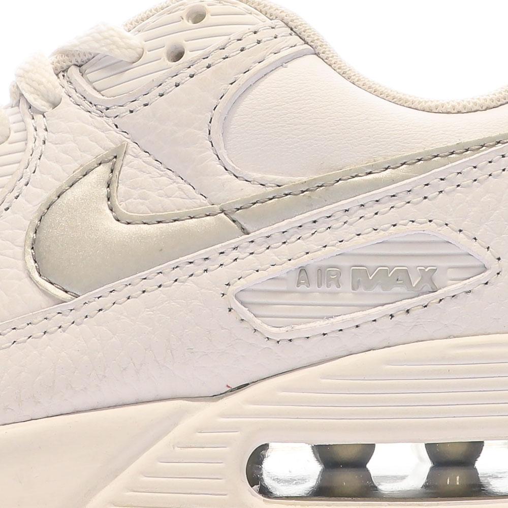 Baskets Blanches/Argenté Femme Nike Air Max 90 vue 7