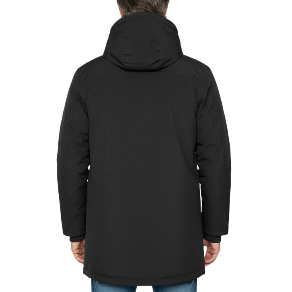 Parkas Noir Homme Schott Parka Fixe Doublee Sherpa vue 2