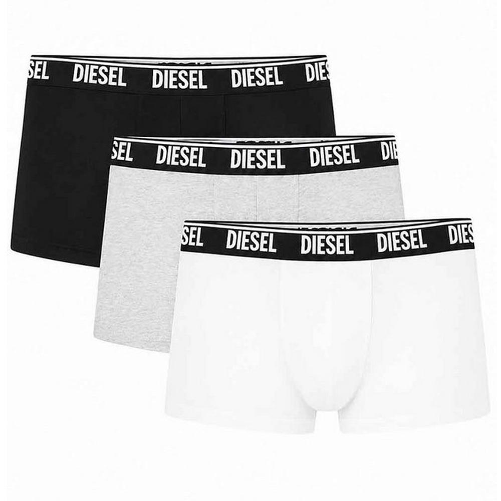 x3 Boxers Noir/Blanc/Gris Homme Diesel Shawnthreepack pas cher