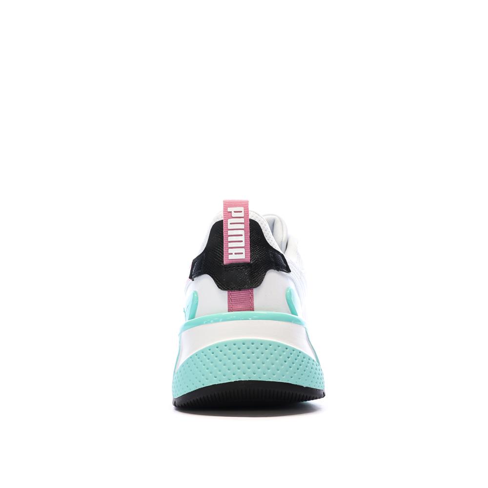 Basket Blanche/Roses/Turquoises Femme Puma R78 Disrupt vue 3