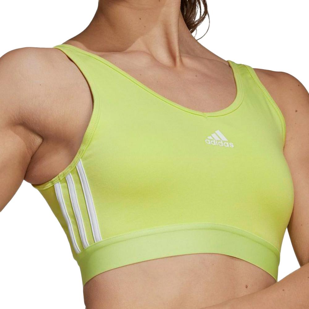 Brassière Verte Femme Adidas Essentials 3Stripes pas cher