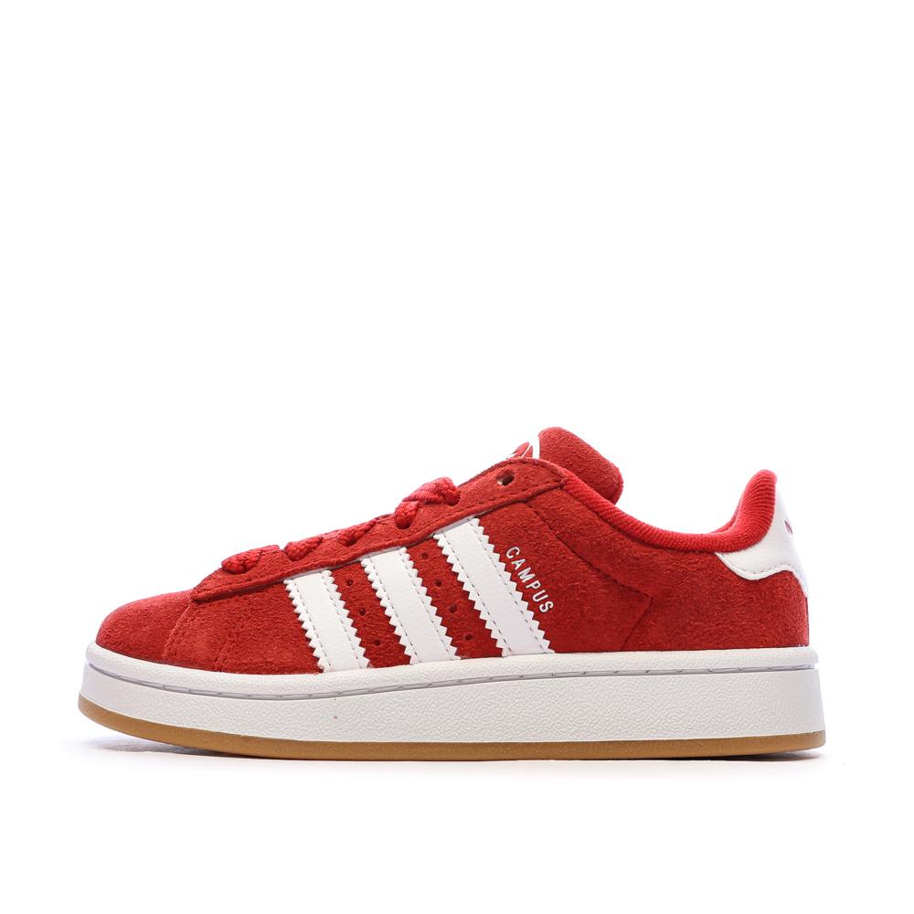 Campus Baskets Adidas Rouge Mixte pas cher