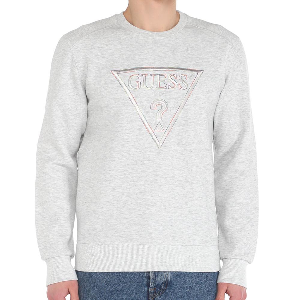 Sweat Gris Femme Guess Fleece pas cher
