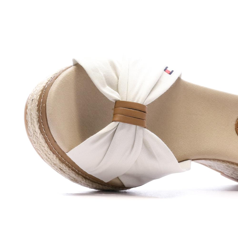 Sandales Compensées Blanche Femme Tommy Hilfiger ELBA vue 7