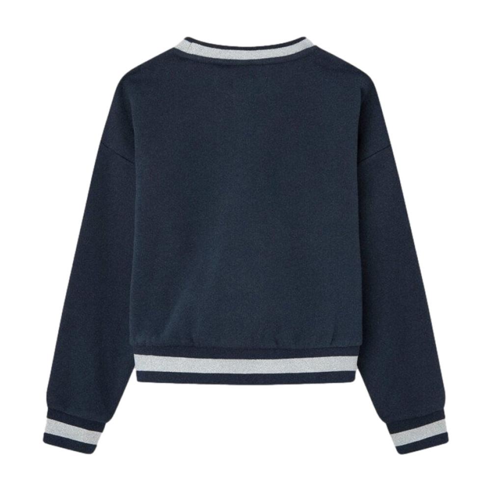 Sweat Marine Fille Pepe jeans Tiziana vue 2