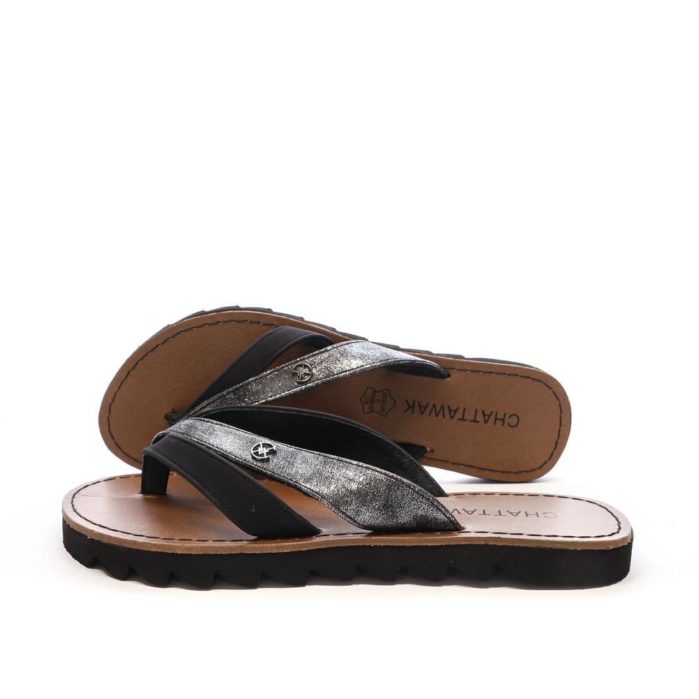 Tongs Noir Femme Chattawak ALBA pas cher