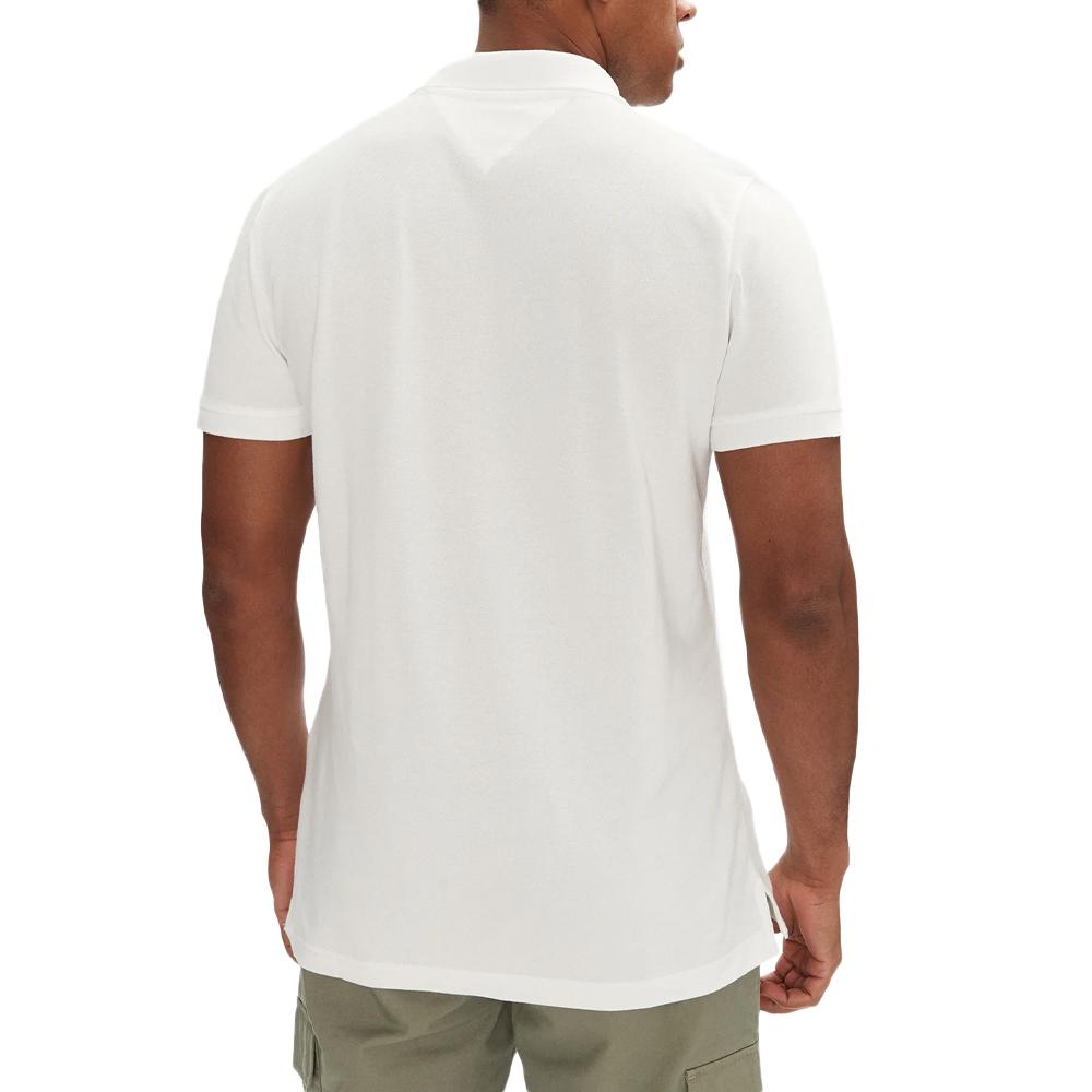 Polo Blanc Homme Tommy Hilfiger Tjm Slim vue 2