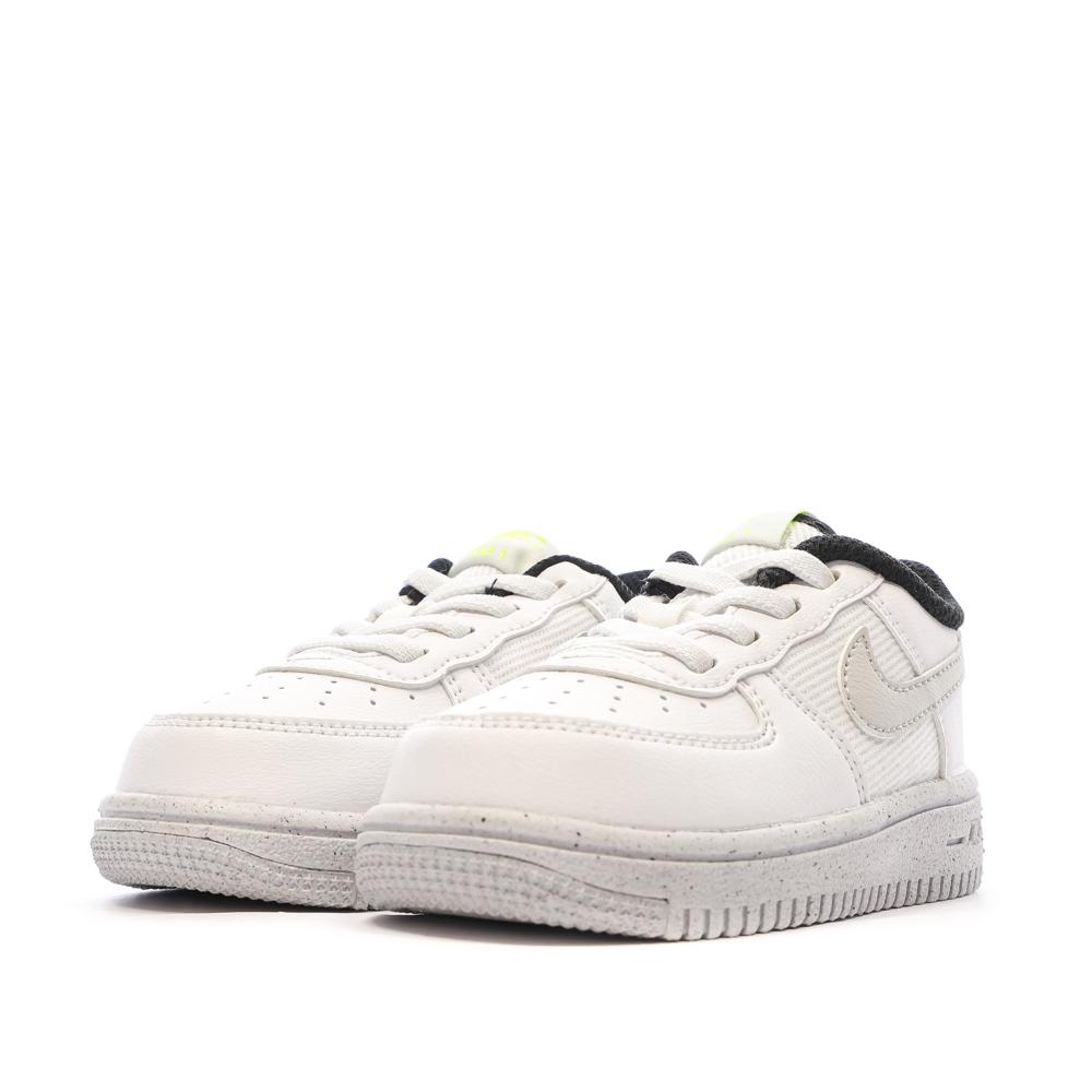 Baskets Blanches Garçon Nike Force 1 Crater vue 6