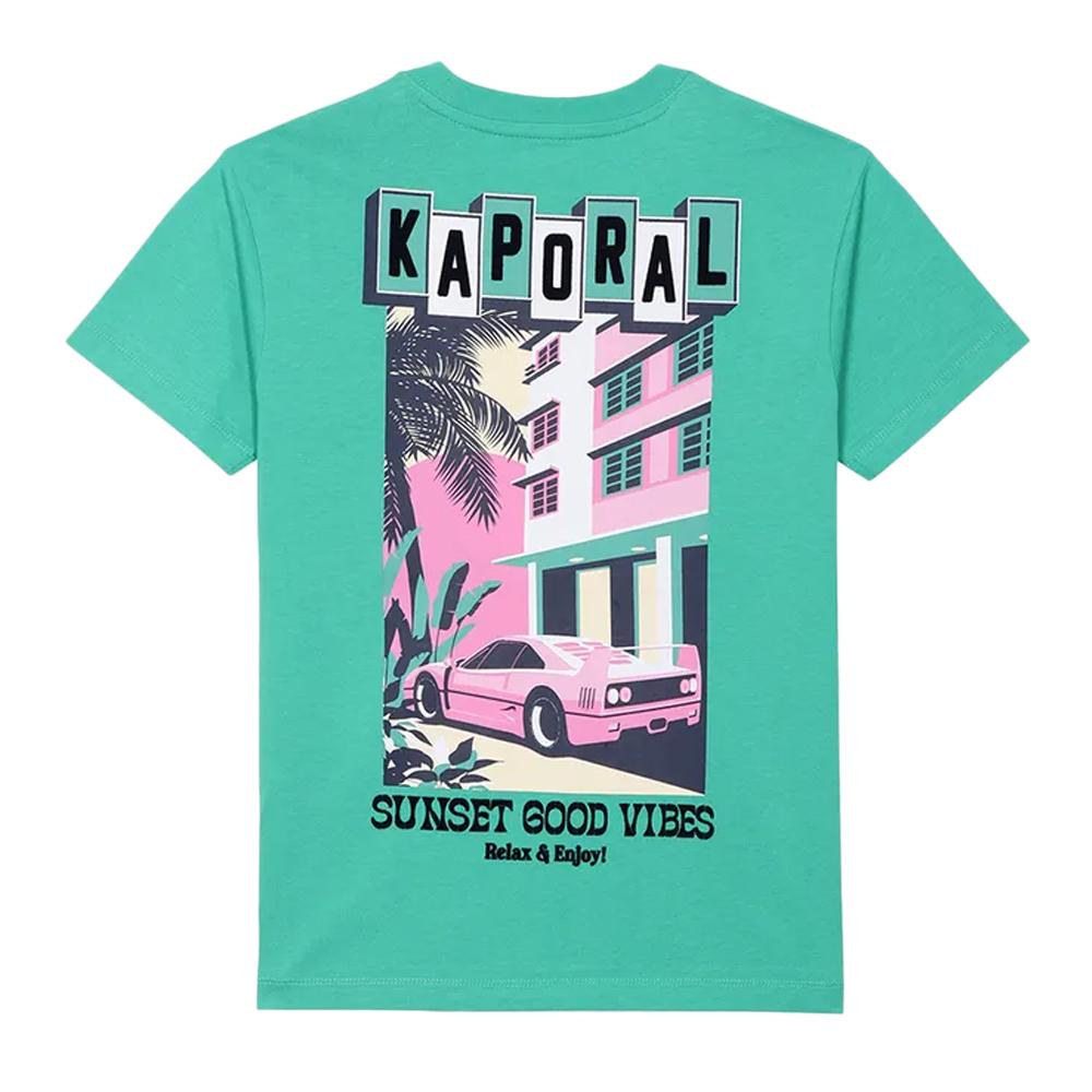 T-shirt Vert Garçon Kaporal OSTYN vue 2
