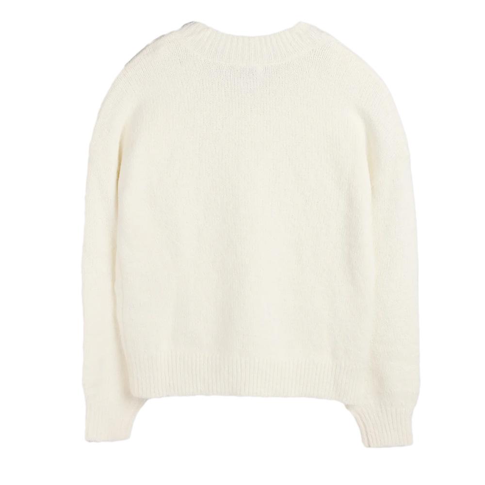 Pull Blanc Femme Teddy Smith Keith vue 2
