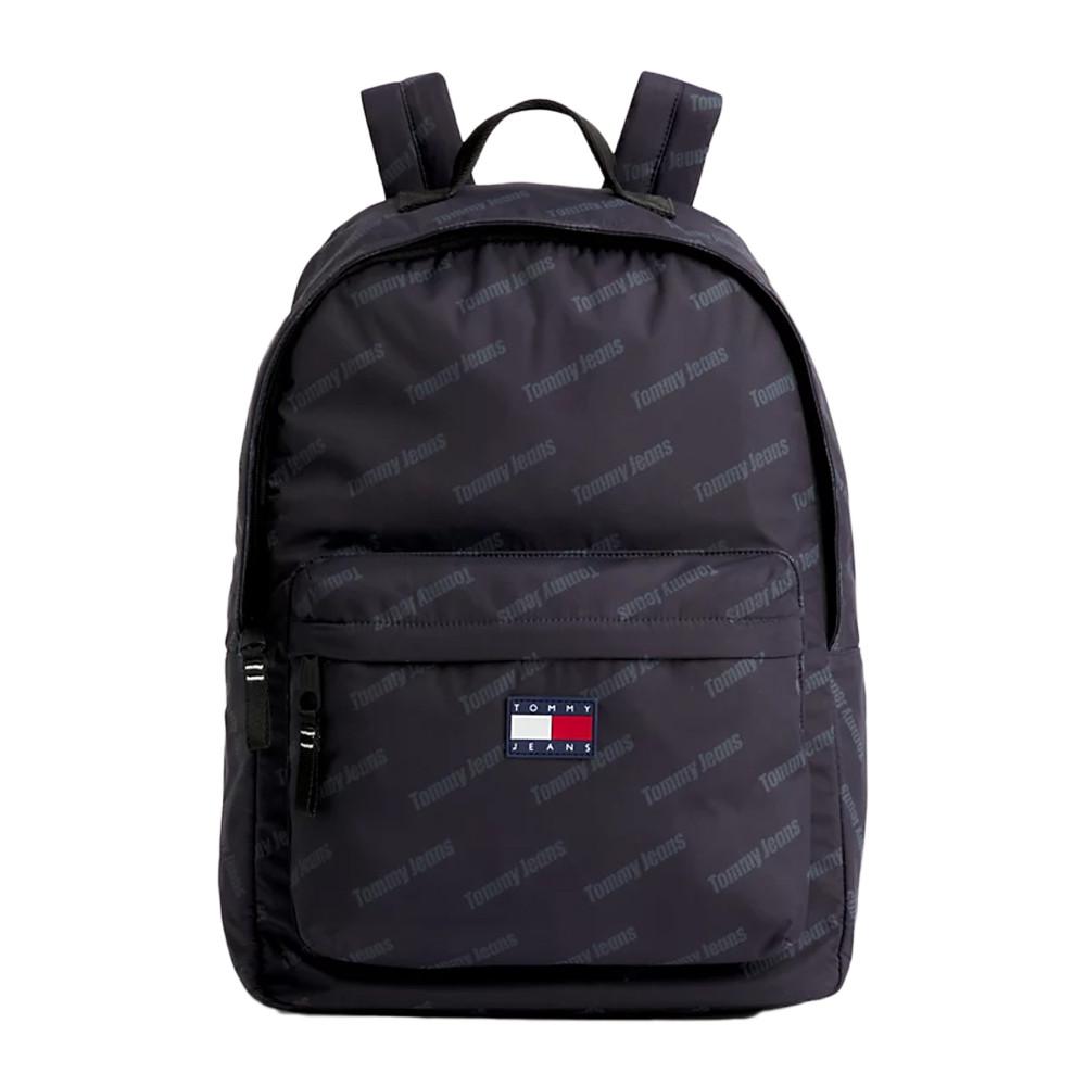 Sac à Dos Noir Homme Tommy Hilfiger Print Bac pas cher