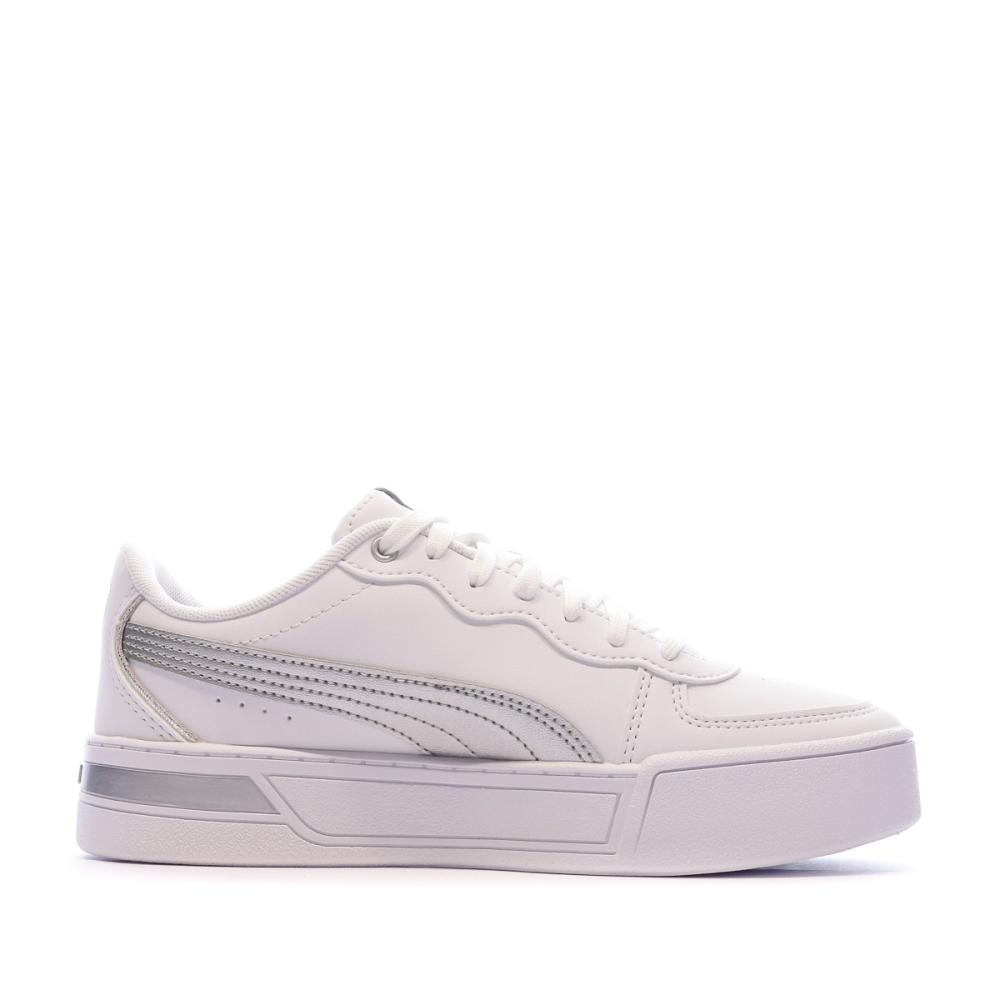 Baskets Blanches Femme Puma Skye Silver vue 2