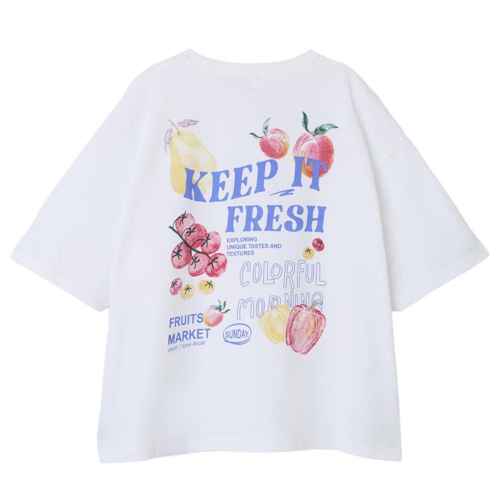 T-shirt Blanc Fille Name it Tafina vue 2
