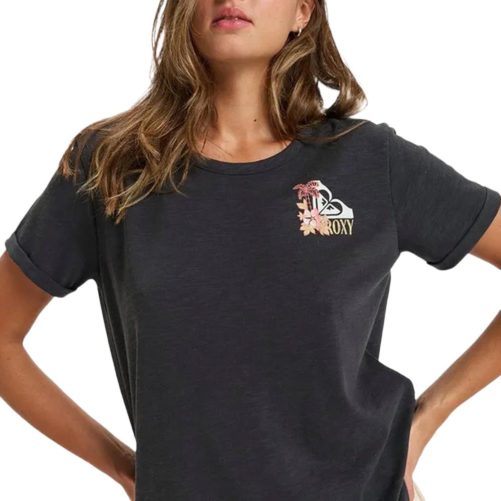 T-shirt Noir Femme Roxy Oceanwave pas cher