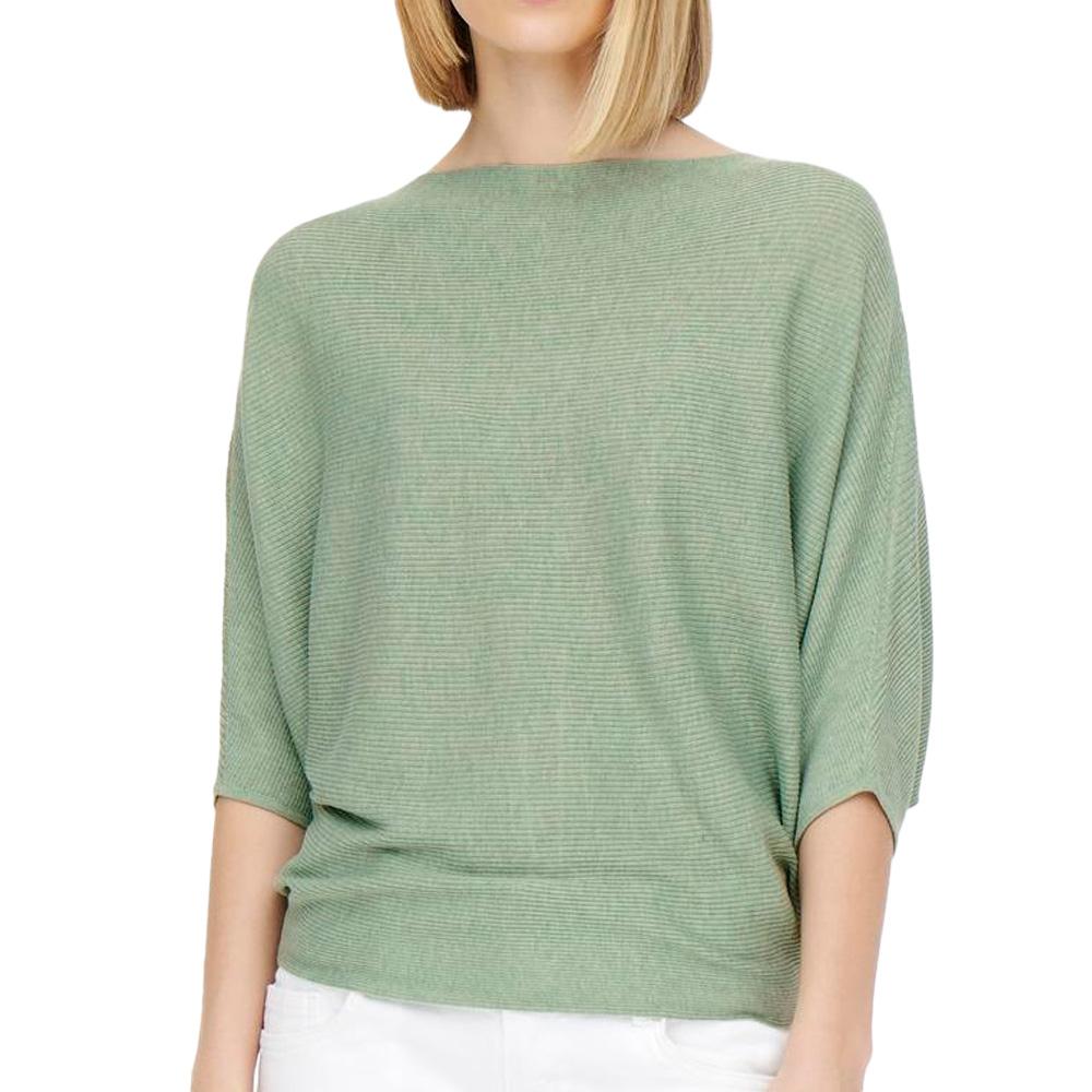 Pull Vert Clair manches 3/4 Femme JDY New Behave pas cher