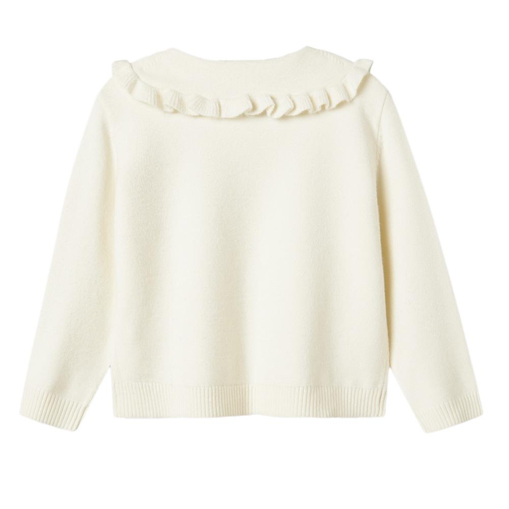 Pull Blanche à Broderies Fille Name it Nelinda vue 2