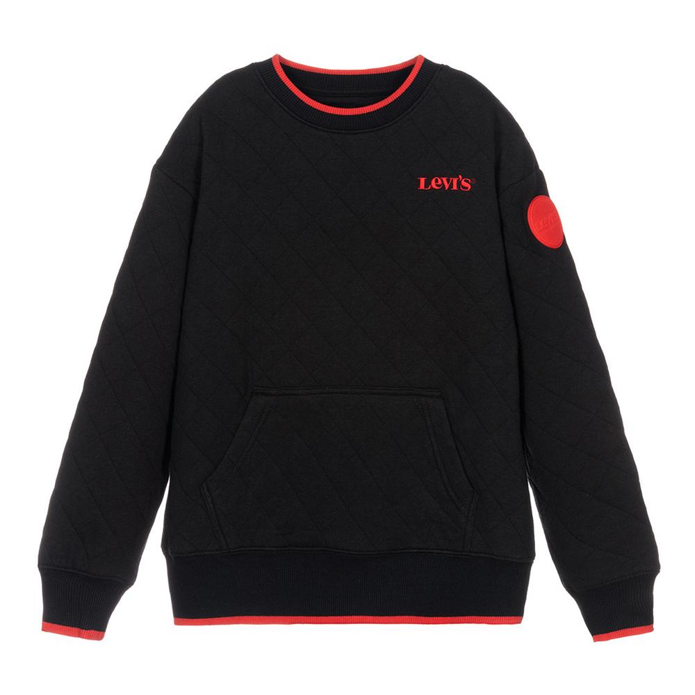 Sweat Noir Garçon Levi's 9ED538 pas cher
