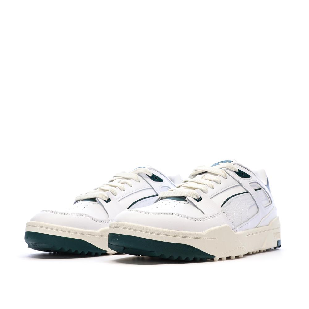 Puma Slipstream White/Dark Green Trainers Photo of the Espace des Marques %store% store - view of %key%