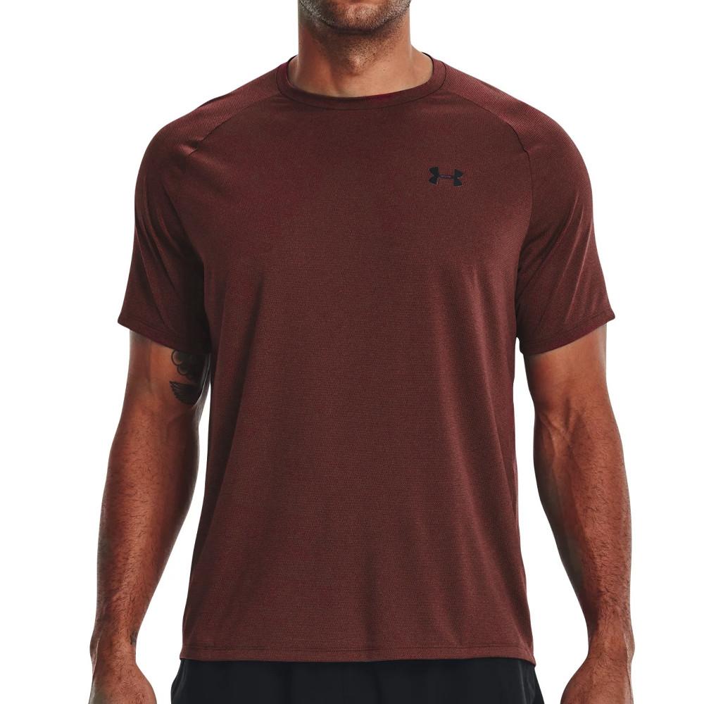 T-shirt Bordeaux Homme Under Armour Novelty pas cher