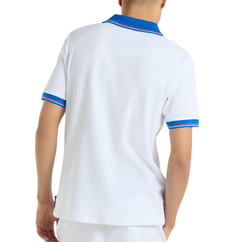 T-shirt de Tennis Blanc/Bleu Homme Umbro Brillante vue 2