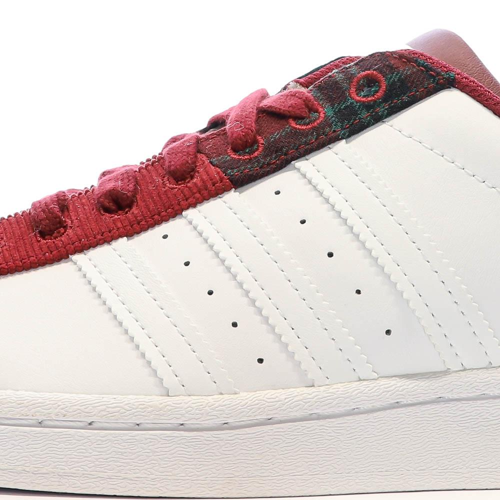Baskets Adidas Blanches/Rouge Homme Adidas Superstar vue 7