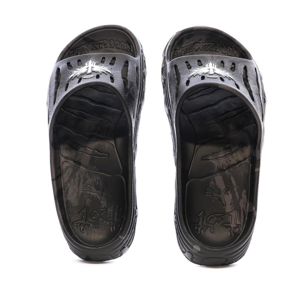 Claquettes Noires Homme Puma Slide vue 3