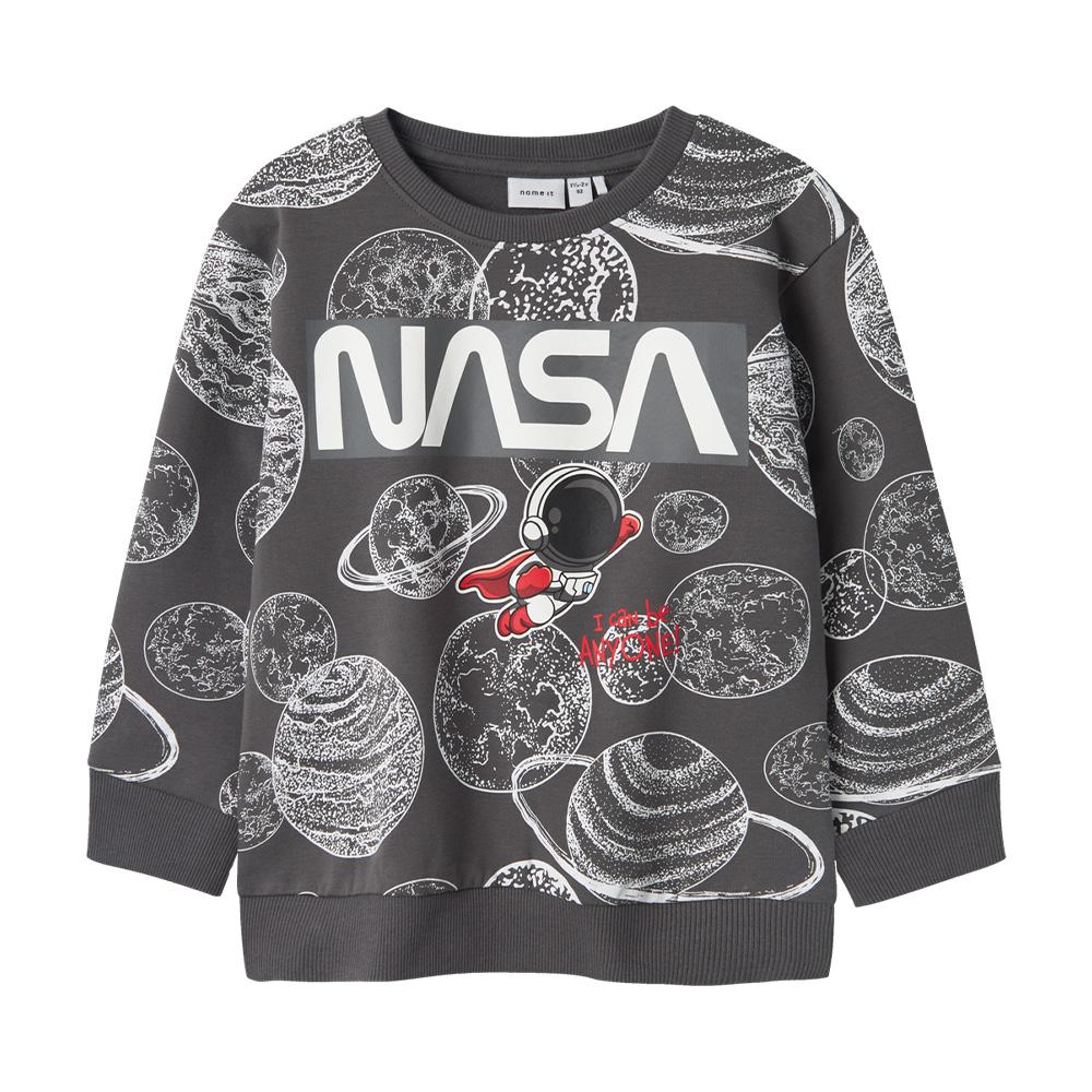 Sweat Gris Garçon Name it Daim Nasa pas cher