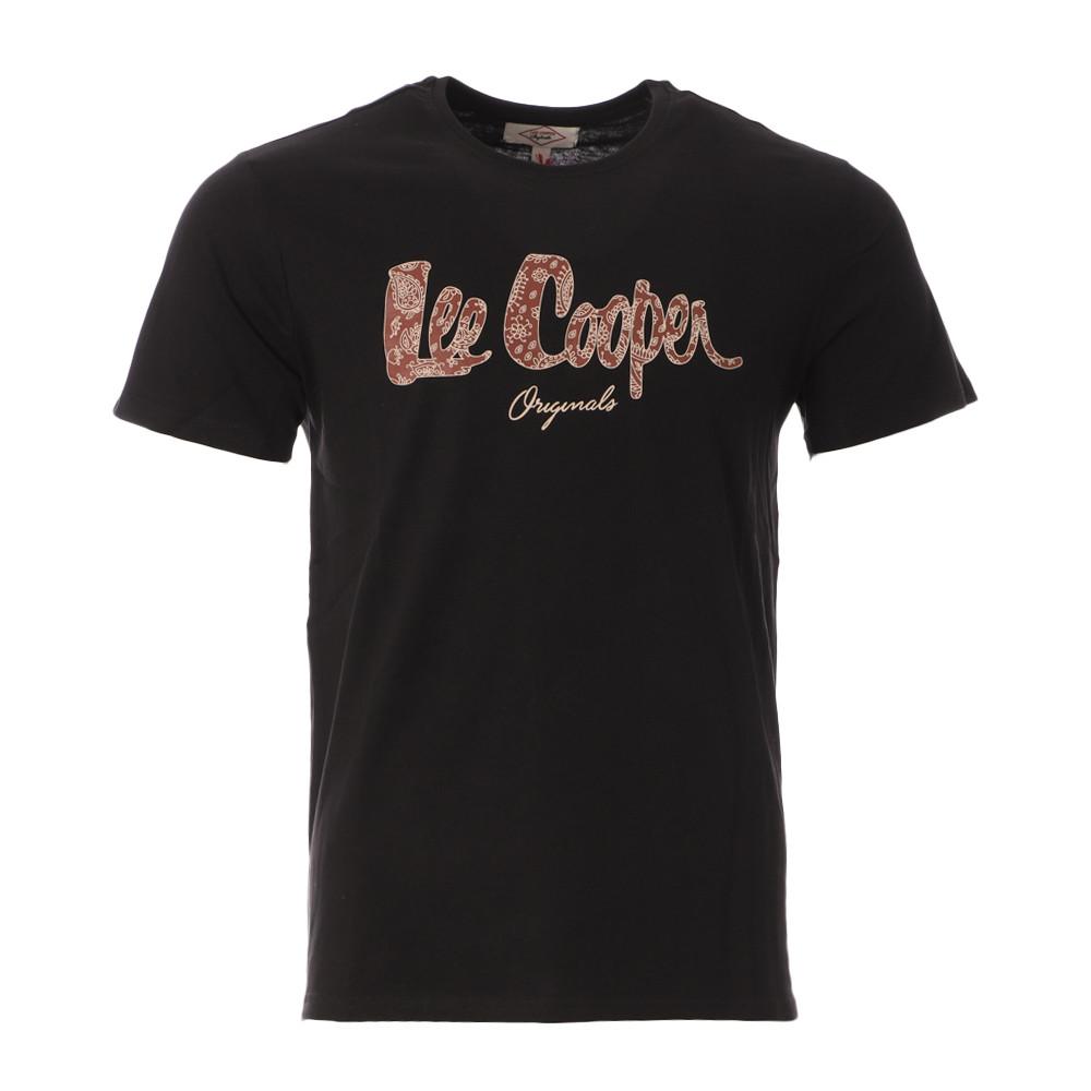 T-shirt Noir Homme Lee Cooper Oblix pas cher