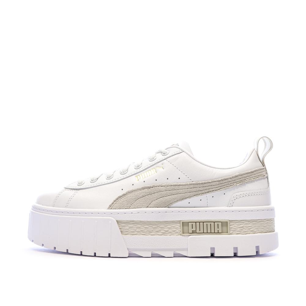 Baskets Blanc/Beige Femme Puma Mayze 381983 pas cher