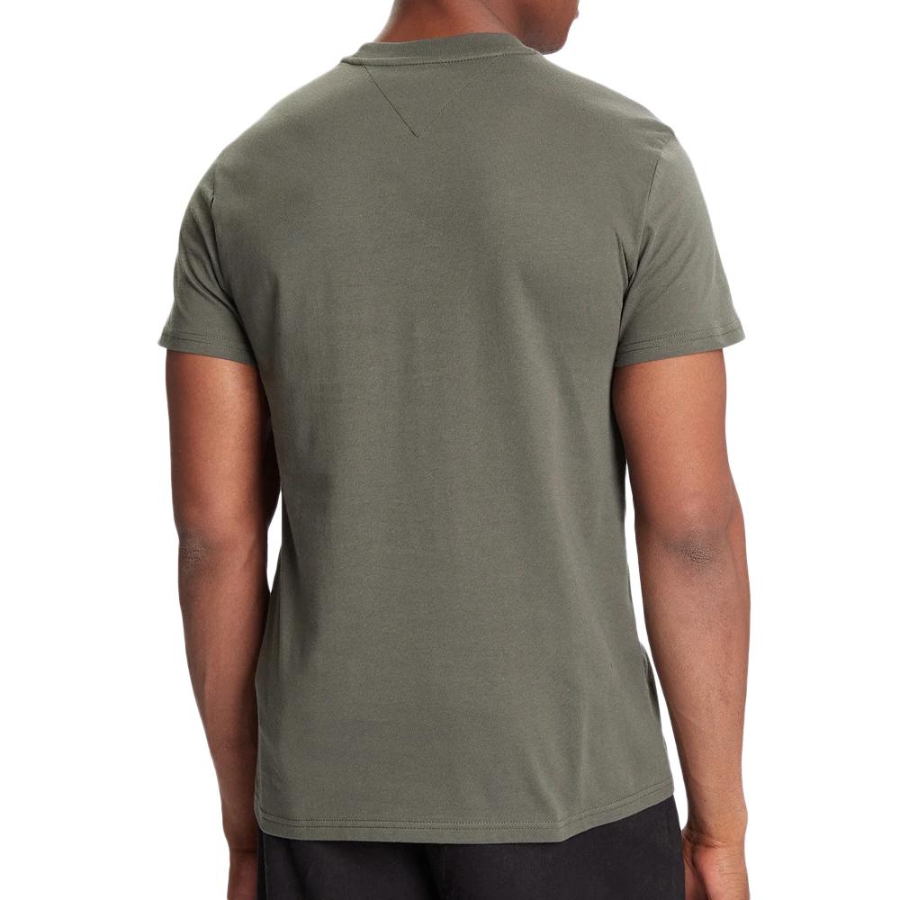 T-shirt Kaki Homme Tommy Hilfiger Flag vue 2
