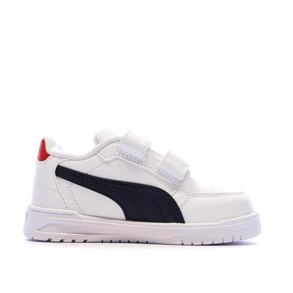 Baskets Blanches/Noires Garçon Puma Shuffle Downtown vue 2