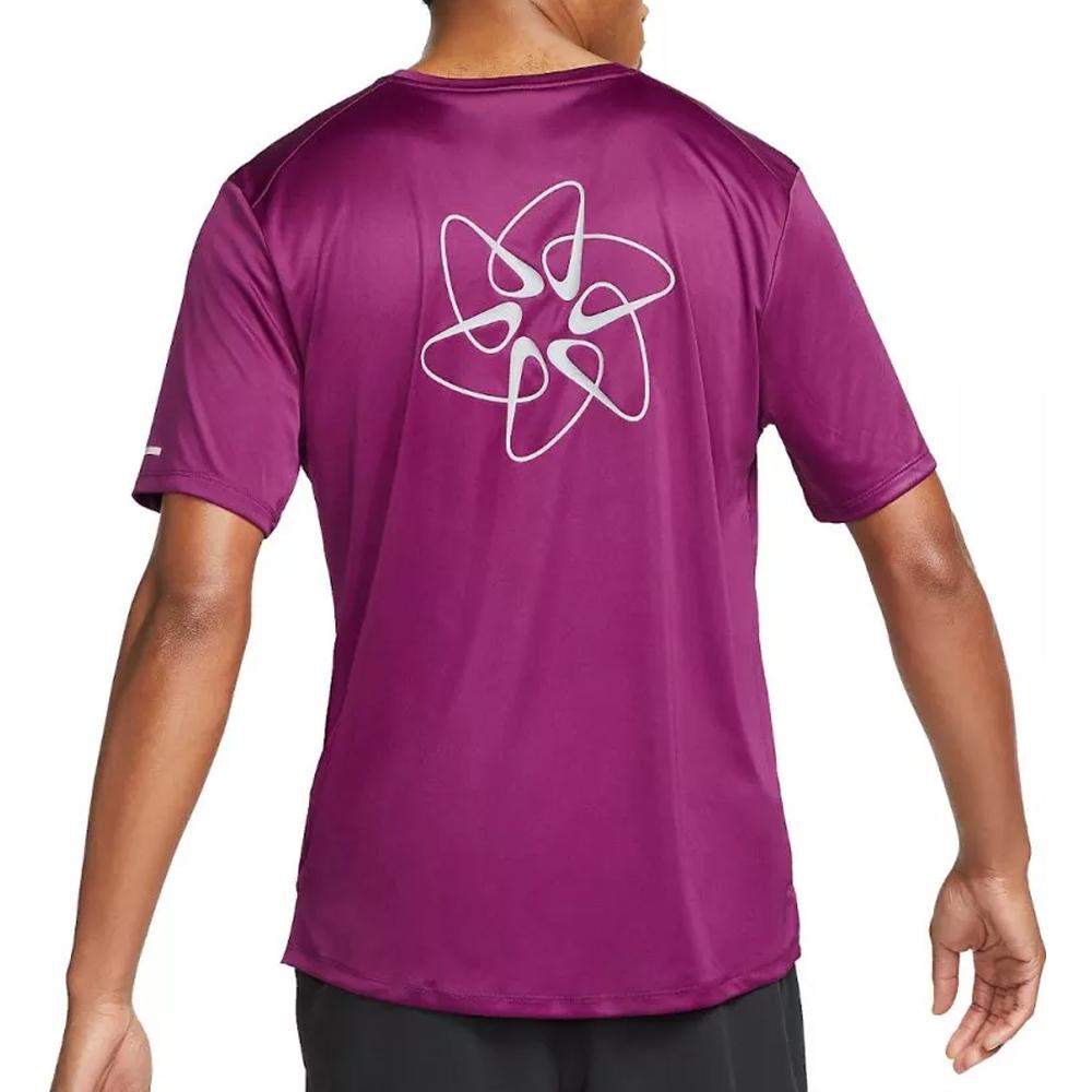 T-shirt Violet Homme Nike Miler vue 2