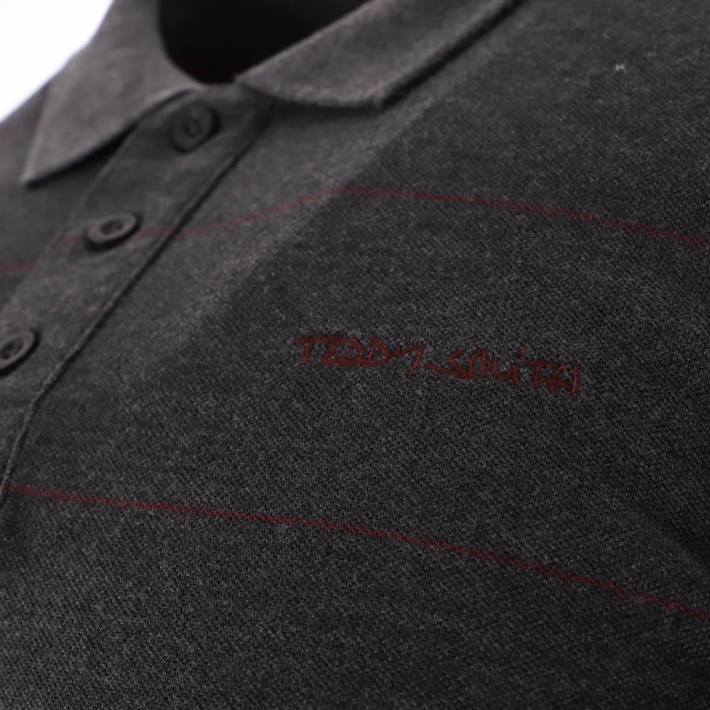 Polo Gris Anthracite Teddy Smith Pilote vue 3