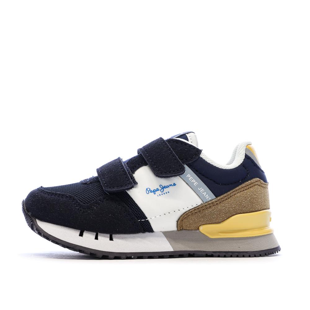 Marineblaue Sneaker für Mädchen von Pepe Jeans London Band günstig