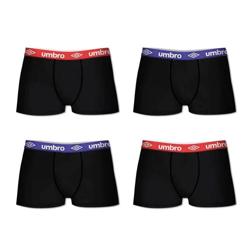 Lot De 4 Boxer Noir/Bleu/Rouge Homme Umbro CLASS4 vue 2