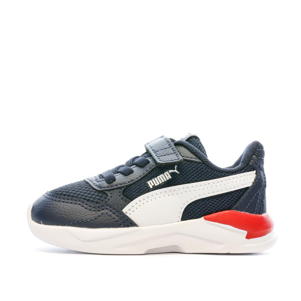 Baskets Blanches/Marines/Rouges Garçon Puma X-ray Speed Lite pas cher