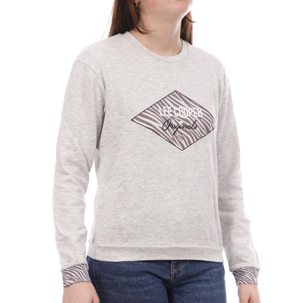 Sweat Gris Femme Lee Cooper Okazia pas cher